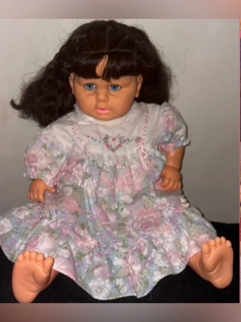big doll Classic Floral Baby Doll in Pink Dress